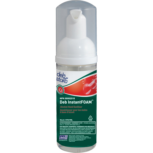 InstantFoam&reg; Hand Sanitizer, 47 ml, Pump Bottle, 70% Alcohol Kelford