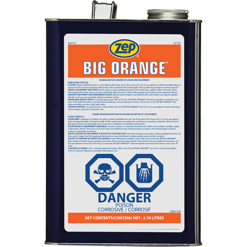 Big Orange Citrus Industrial Degreaser, 3.78 L Kelford