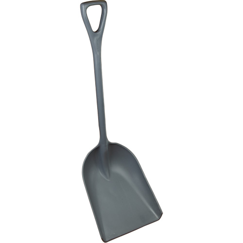 One-Piece Regrind Shovel, Plastic, Polypropylene Blade, D-Grip Handle, 25" Long Kelford