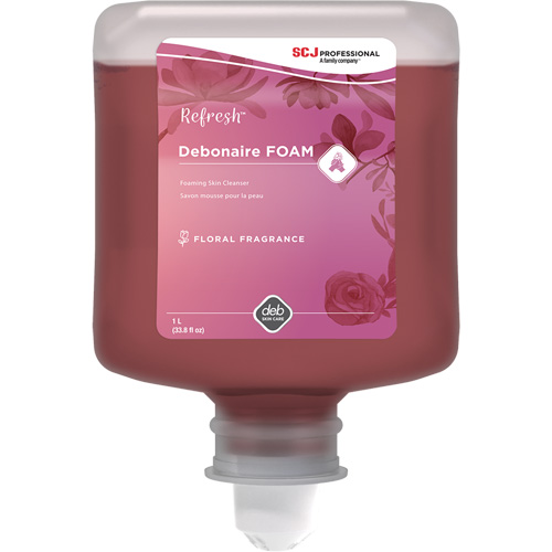 Savon &agrave; mains Refresh Debonaire, Mousse, 1 L, Parfum&eacute; Kelford
