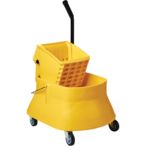 Champ Bucket & Wringer Combo, Side Press, 7.5 US Gal. (30 Quarts), Yellow Kelford