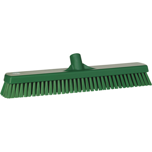 Deck & Wall Scrub Brush, Stiff Bristles, 19", Polyester, Green Kelford