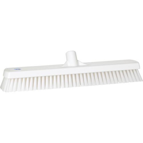 Deck & Wall Scrub Brush, Stiff Bristles, 19", Polyester, White Kelford