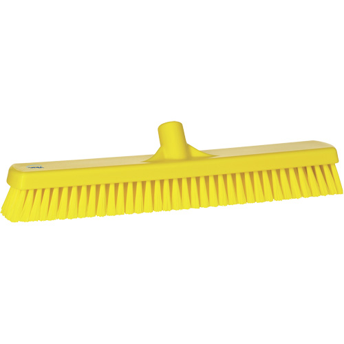 Brosse &agrave; r&eacute;curer pour planchers et murs, Crins Ferme, 19", Polyester, Jaune Kelford