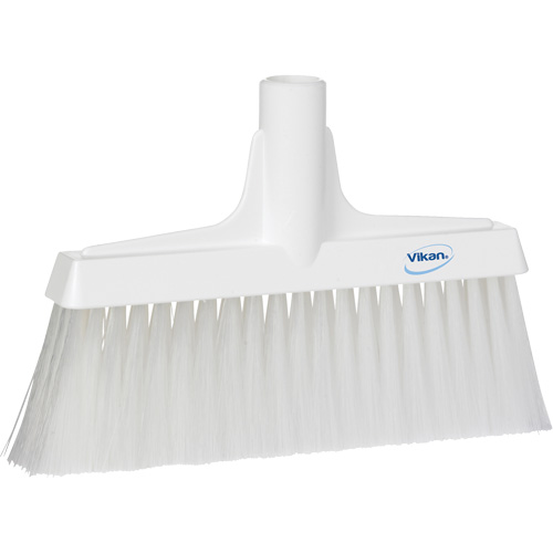 Upright Broom Head, Coarse/Fine Bristles, 10-1/4", Polyester, White Kelford