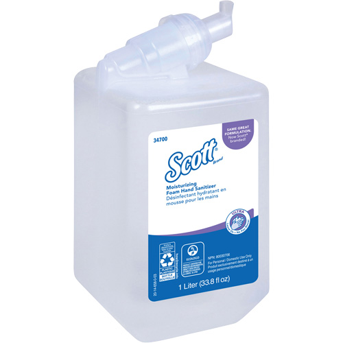 Scott&reg; Control Super Moisturizing Foam Hand Sanitizer, 1000 ml, Cartridge Refill, 70% Alcohol Kelford