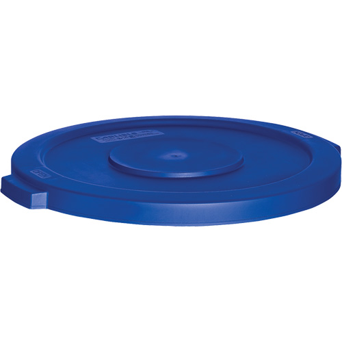 Waste Container Lid, Flat Lid, Plastic, Fits Container Size: 22" Dia. Kelford
