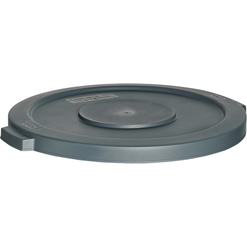 Waste Container Lid, Flat Lid, Plastic, Fits Container Size: 22" Dia. Kelford