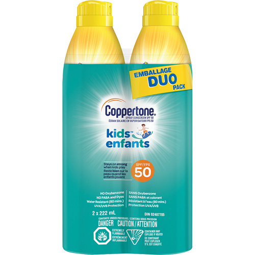 Kids Water Resistant Sunscreen, SPF 50, Aerosol Kelford