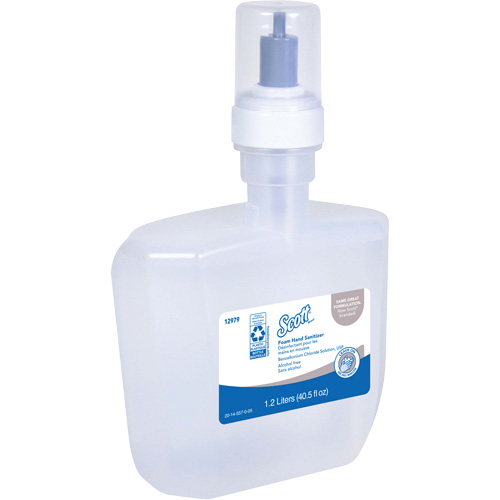 Scott&reg; Essential Alcohol Free Foam Hand Sanitizer, 1200 ml, Cartridge Refill, 0% Alcohol Kelford