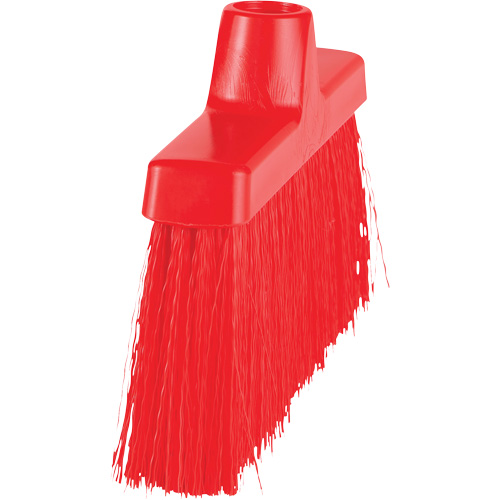 ColorCore Angle Head Broom, Medium Bristles, 10", Polypropylene, Red Kelford