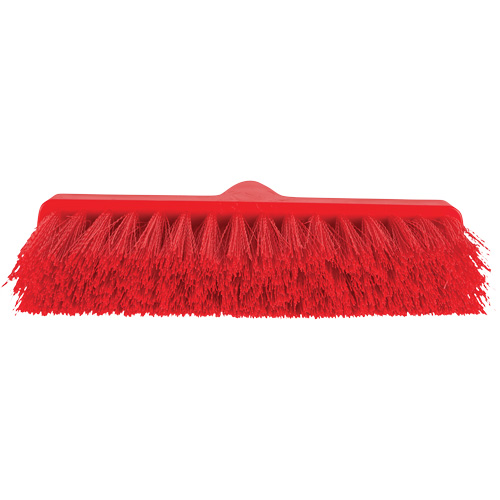 ColorCore Angle Head Broom, Medium Bristles, 10", Polypropylene, Red Kelford