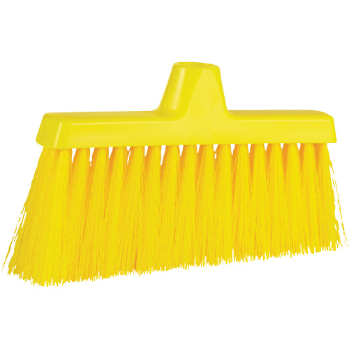 ColorCore Angle Head Broom, Medium Bristles, 10", Polypropylene, Yellow Kelford