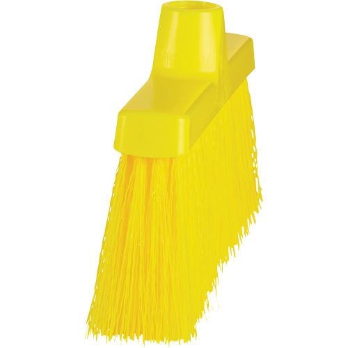 ColorCore Angle Head Broom, Medium Bristles, 10", Polypropylene, Yellow Kelford