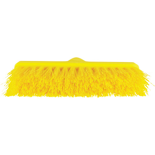 ColorCore Angle Head Broom, Medium Bristles, 10", Polypropylene, Yellow Kelford