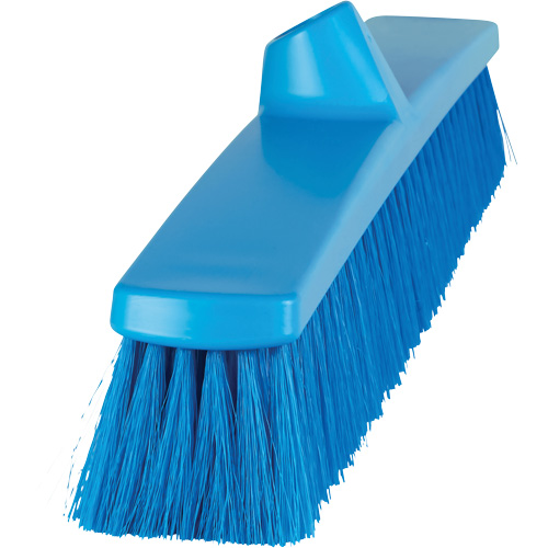 ColorCore Push Broom, Fine Bristles, 24", Polypropylene, Blue Kelford