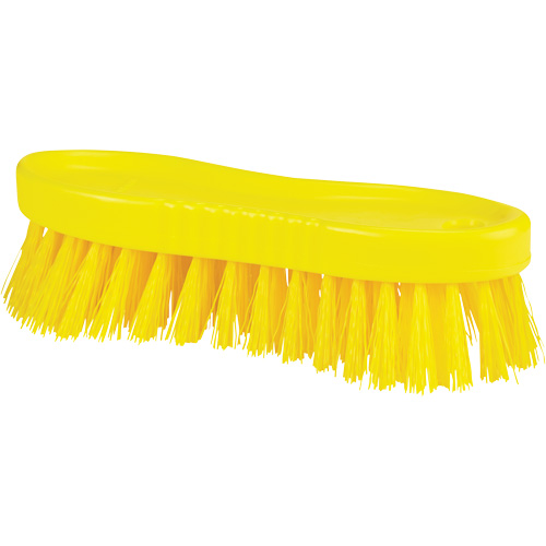 ColorCore Hand Brush, Stiff Bristles, 6" Long, Yellow Kelford