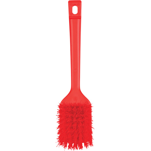 Brosse &agrave; manche court ColorCore, Soies Ferme, Longueur de 12", Rouge Kelford