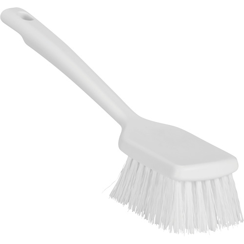 ColorCore Short Handle Brush, Stiff Bristles, 12" Long, White Kelford
