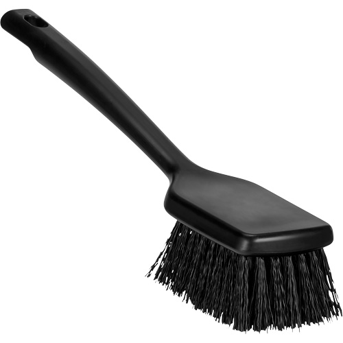 ColorCore Short Handle Brush, Stiff Bristles, 12" Long, Black Kelford