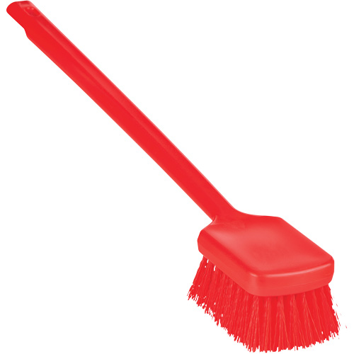 Brosse &agrave; manche long ColorCore, Soies Ferme, Longueur de 20", Rouge Kelford