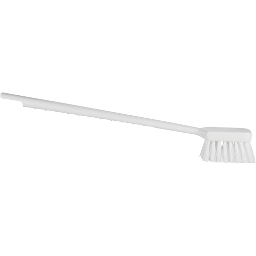 ColorCore Long Handle Brush, Stiff Bristles, 20" Long, White Kelford