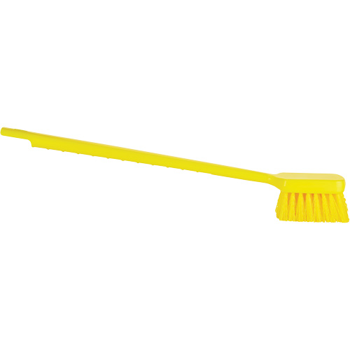 ColorCore Long Handle Brush, Stiff Bristles, 20" Long, Yellow Kelford