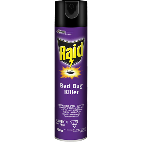 Insecticide pour punaises de lit Raid, 350 g, Canette a&eacute;rosol, &agrave; base de solvant Kelford