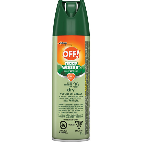 OFF! Deep Woods&reg; Insect Repellent, 25% DEET, Aerosol, 113 g Kelford