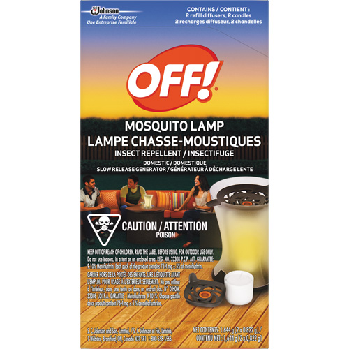 OFF! PowerPad&reg; Mosquito Repellent Lamp Refills, DEET Free, Refill, 1.644 g Kelford
