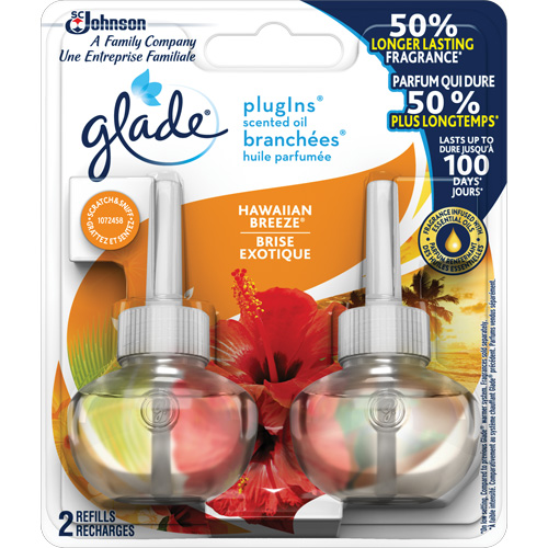 Recharge Glade Branch&eacute;es huile parfum&eacute;e, Brise exotique, Cartouche Kelford