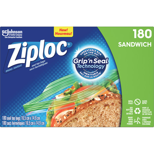 Sacs &agrave; sandwichs Ziploc Kelford