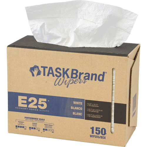 Essuie-tout &eacute;conomique &agrave; renfort tiss&eacute; TaskBrand E25, Tout usage, 16-3/4" lo x 9-3/4" la Kelford