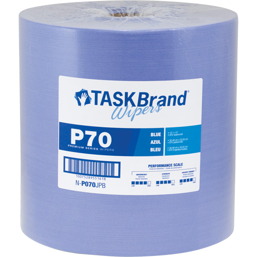 TaskBrand&reg; P70 Premium Series Wipers, Heavy-Duty, 13" L x 12" W Kelford