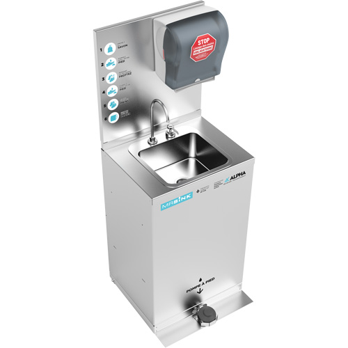 Poste de nettoyage des mains portable MRSink Kelford