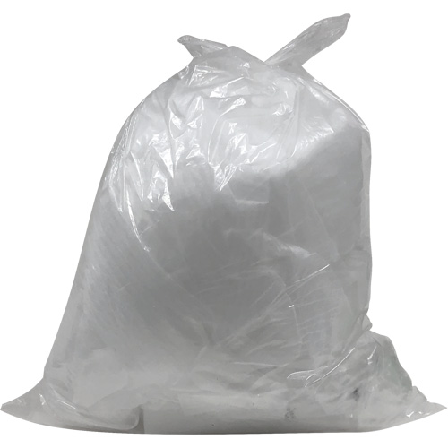 Industrial Garbage Bags, Strong, 26" W x 36" L, 0.9 mils, Clear, 45 L (12 Gal.) Capacity Kelford