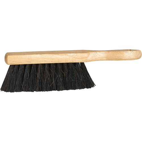 Wood Block Cleaning Brush, 12-3/4" L, Horse Hair Bristles, Black Kelford