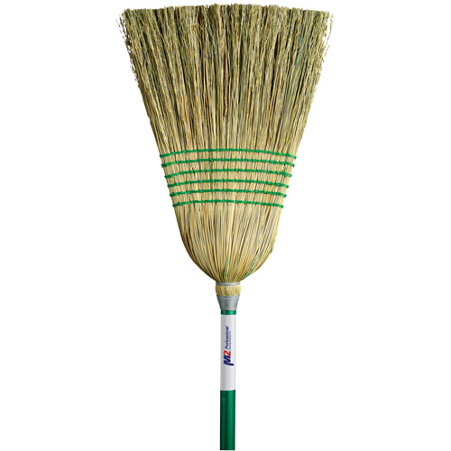 Light-Duty Corn Broom, 6-String, Wood Handle Kelford