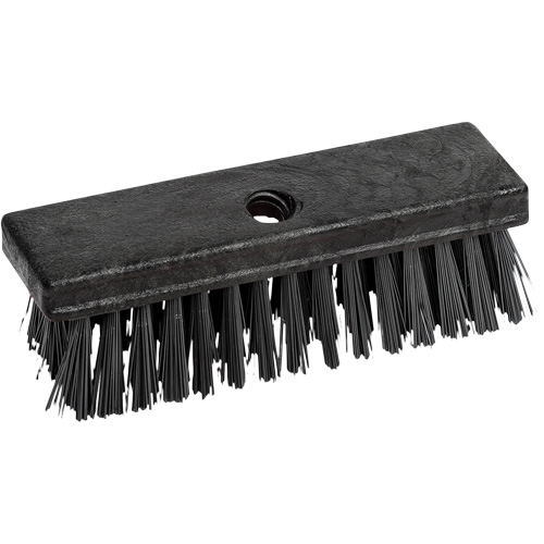 Brosse utilitaire avec trou filet&eacute;, 8" l, Soies Synth&eacute;tique, Noir Kelford