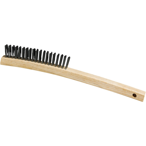 Scratch Brush, Steel, 3 x 19 Wire Rows, 13-3/4" Long Kelford