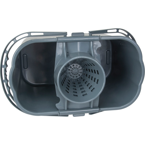 Mop Pail & Wringer, Strainer, 3.75 US Gal.(15 Quart), Grey Kelford