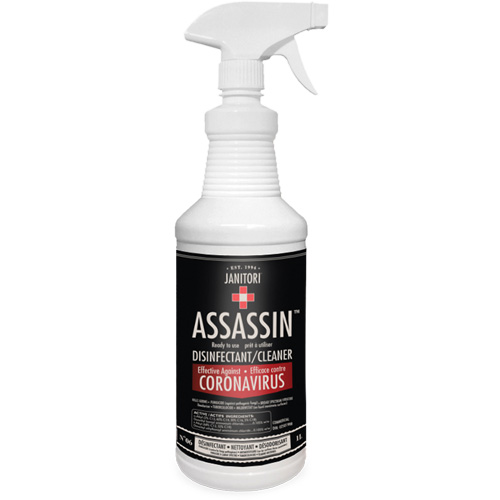 Janitori Assassin Ready-to-Use Disinfectant Cleaner, 1 L, Trigger Bottle Kelford