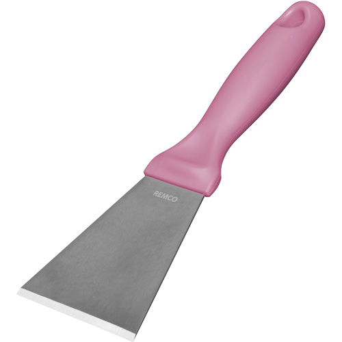 Large Stainless Steel Scraper, Pink, 3" W x 9" L Kelford