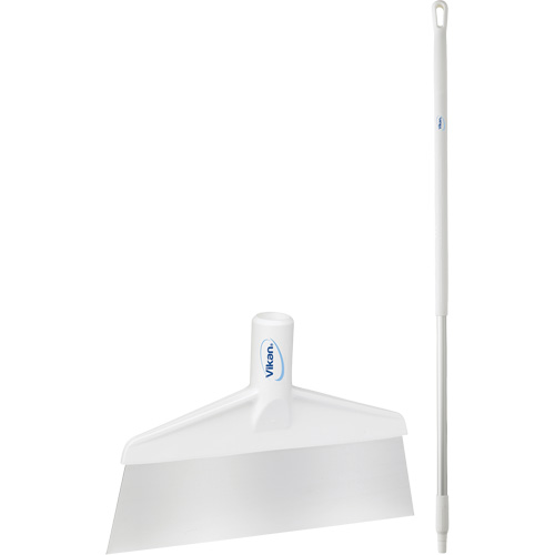 Grattoir &agrave; plancher avec manche, Blanc, 9-3/5" la x 55-9/10" lo Kelford