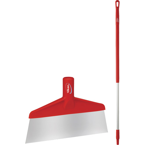 Floor Scraper with Handle, Red, 9-3/5" W x 55-9/10" L Kelford