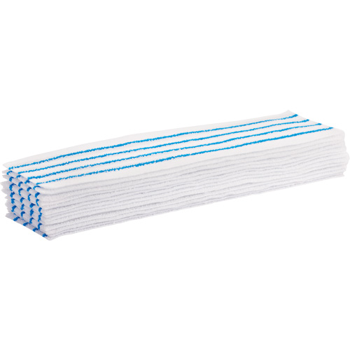 Tampon vadrouille jetable, Style Boucles et crochets, Microfibre, 18" lo x 4" la Kelford