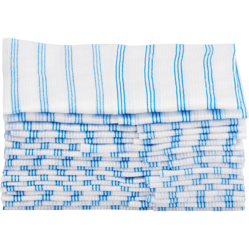 Chiffons jetables, Microfibre, Bleu/Blanc Kelford