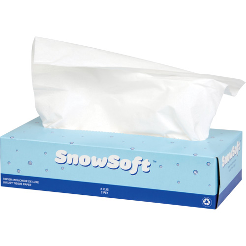 Snow Soft Premium Facial Tissue, 2 Ply, 7.4" L x 8.4" W, 100 Sheets/Box Kelford