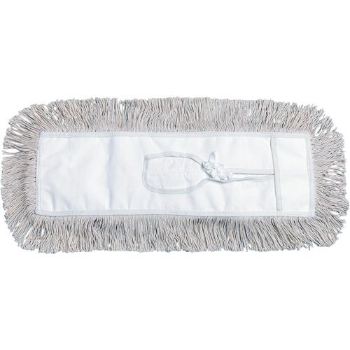 Dust Mop, Tie-On Style, Cotton, 48" L x 5" W Kelford