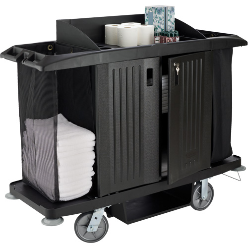 Executive Full-Size Housekeeping Cart with Doors Kelford